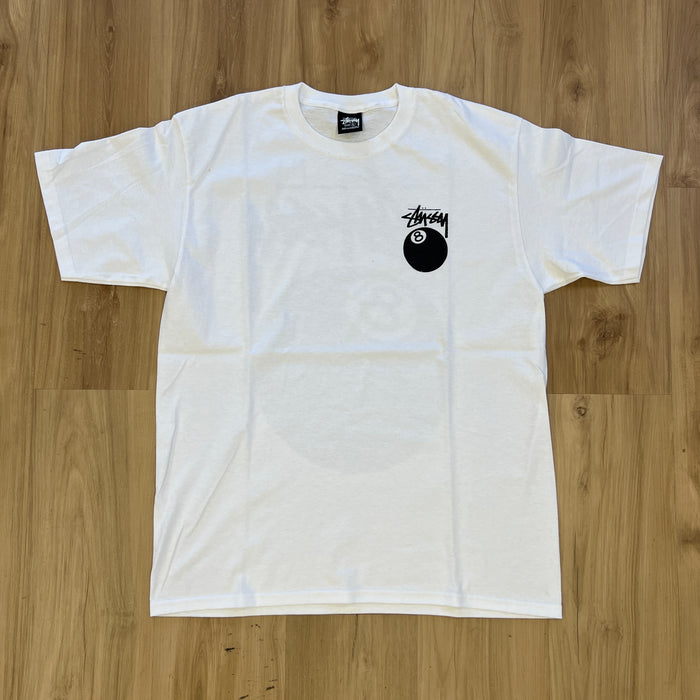 Stussy 8 Ball Tee White