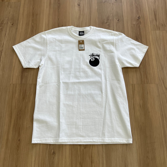 Stussy 8 Ball Tee White
