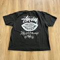 Stussy Any Angle Tee Pigment Dyed 'Faded Black'
