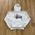 Stüssy Basic Hoodie Ash Heather Grey