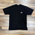 Stussy Basic Script Logo Tee Black
