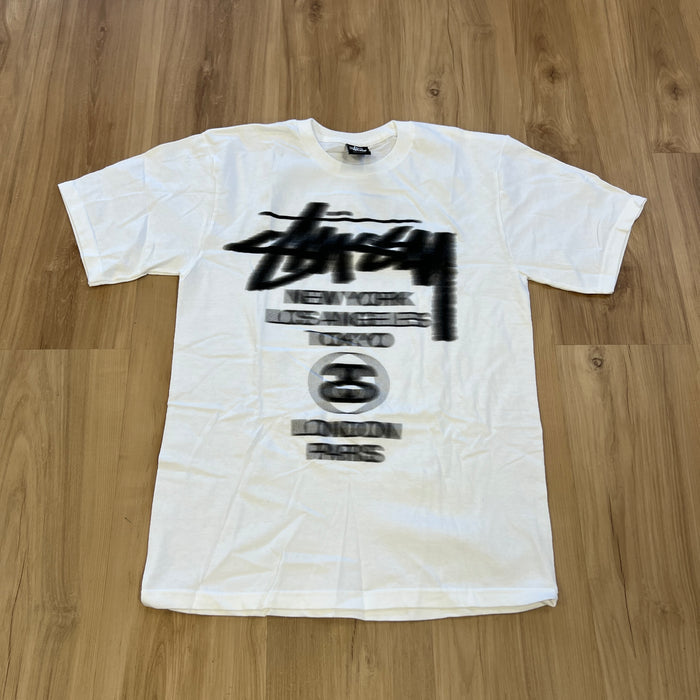 Stüssy Blur World Tour Tee White