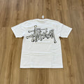 Stussy Bones Stock Tee White