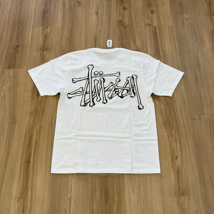 Stussy Bones Stock Tee White