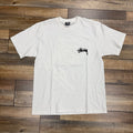 Stussy Burning Stock Tee 'White'