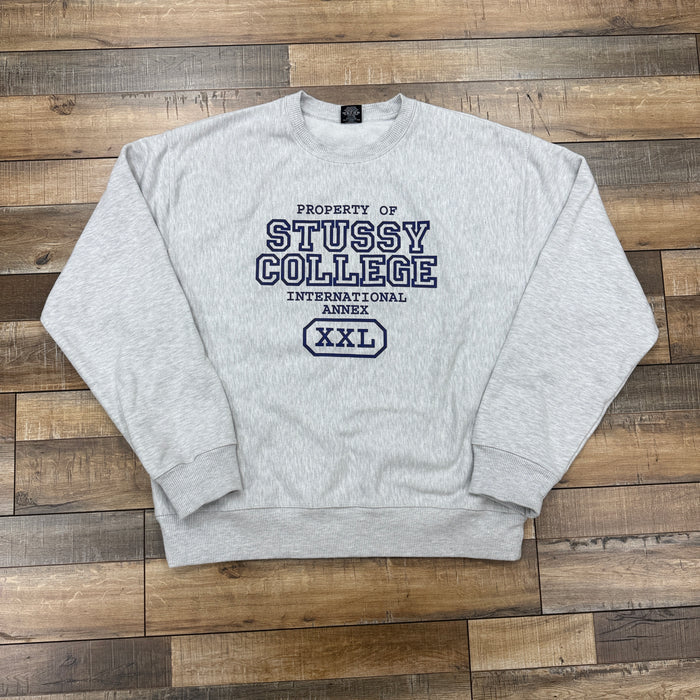 Stussy College Crewneck Grey