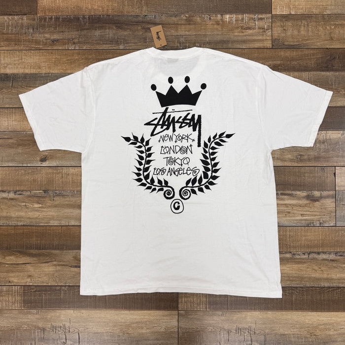 Stussy Crown Wreath Tee 'White'