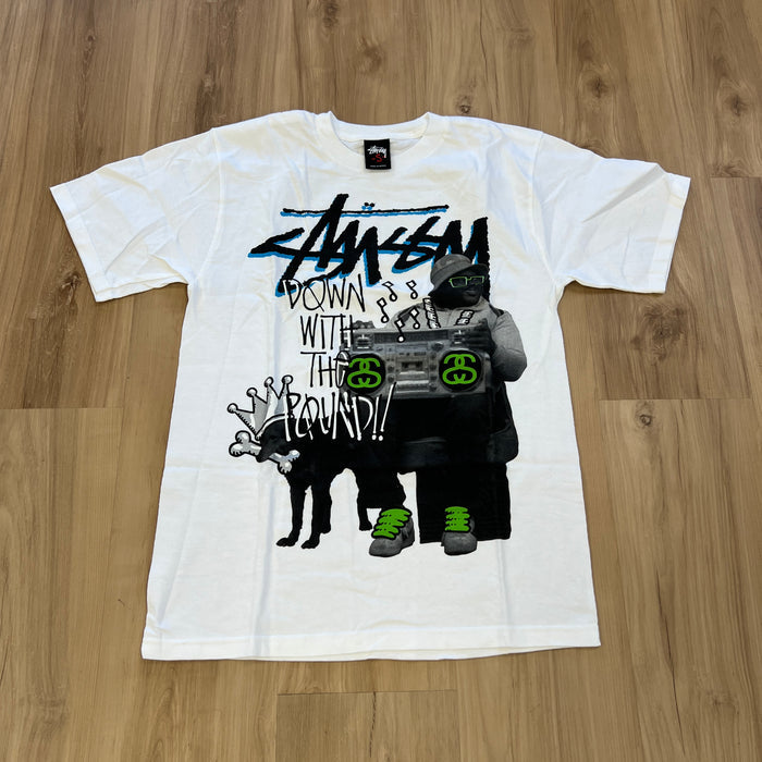 Stussy "Down With The Pound" Tee White