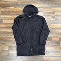 Stussy International Insulated Long Hooded Coach Jacket In Black