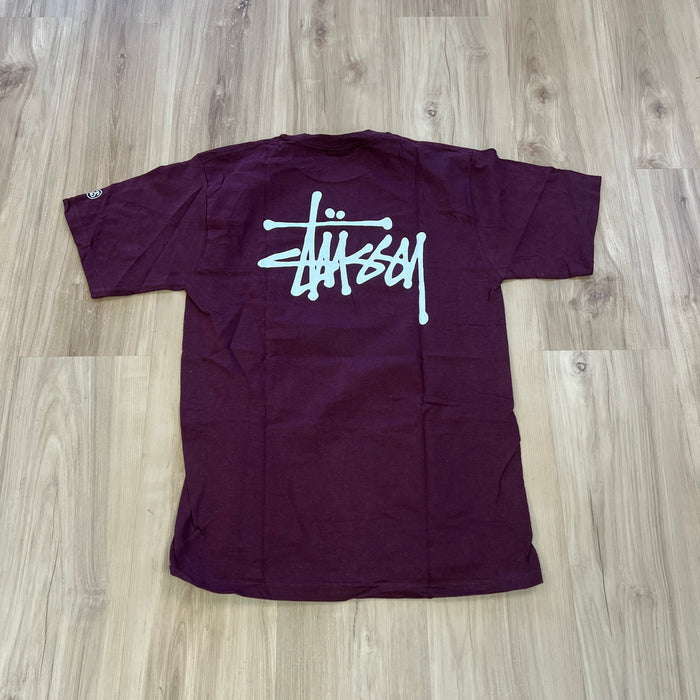 Stüssy "LATER!!" Print Tee Burgundy