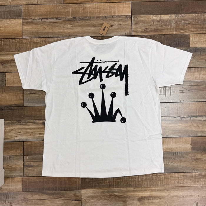 Stussy Stock Crown Tee White
