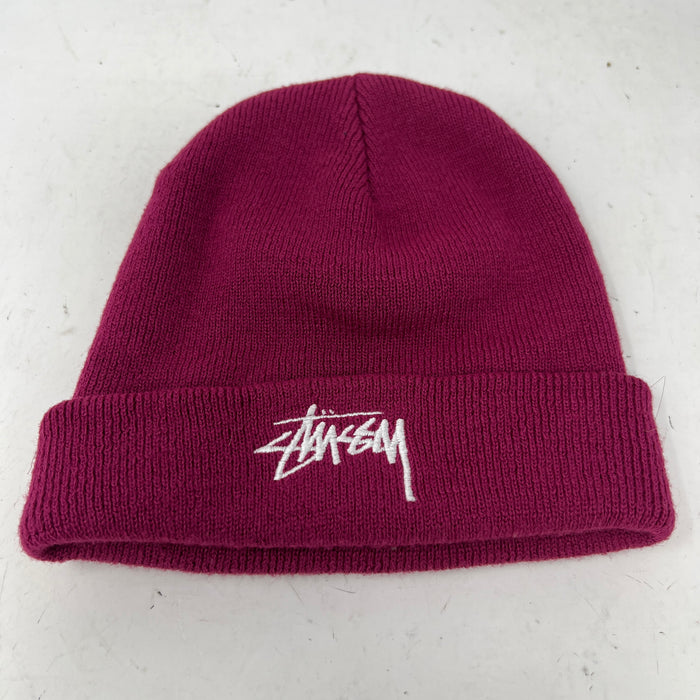 Stussy Stock Cuff Beanie 'Plum'