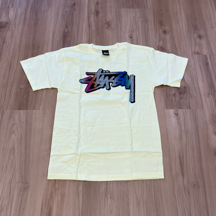 Stussy Stock Kaleidoscope Tee Yellow