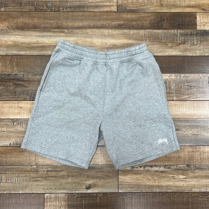 Stussy Stock Logo Shorts 'Grey Heather'