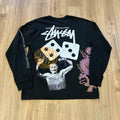Stussy Strike Long-Sleeve Tee Black
