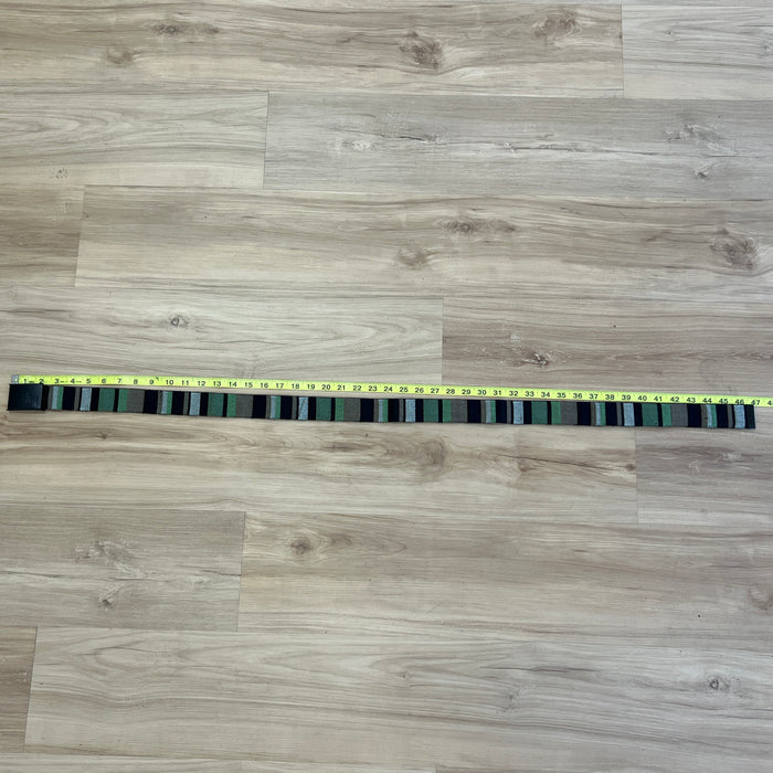 Stüssy striped web belt with black branded buckle