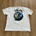 Stussy x Born X Raised 8 Ball Tee 'White'