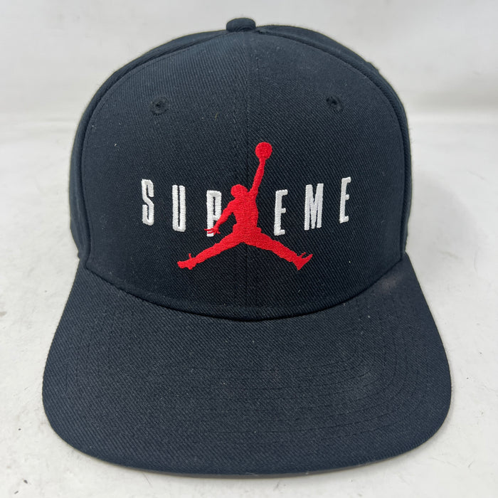 Supreme Jordan 6 Panel Hat Black