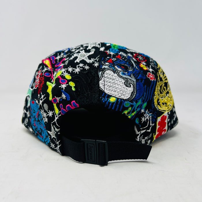 Supreme AOI Embroidered Camp Cap Black