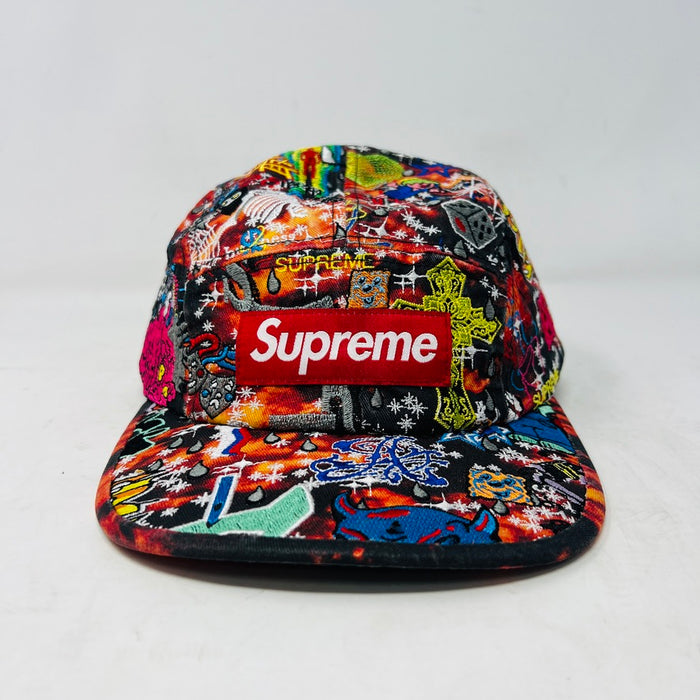 Supreme AOI Embroidered Camp Cap Red