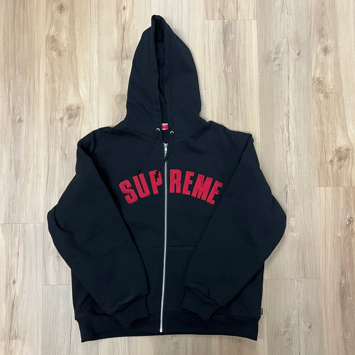 Supreme Arc Thermal Lined Zip Up Hooded Sweatshirt Black