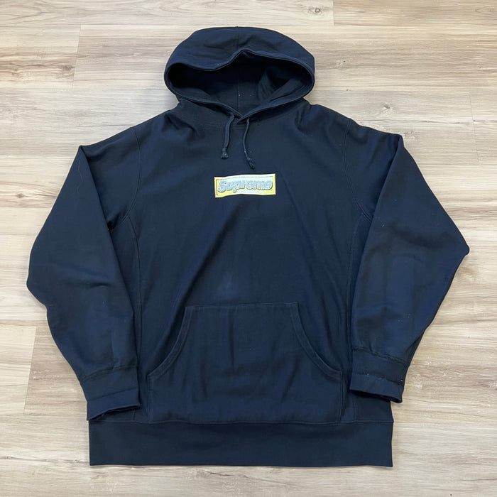 Supreme Bling Box Logo Hooded Sweatshirt Black