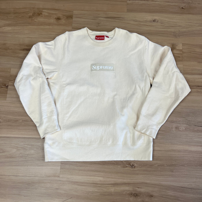 Supreme Box Logo Crewneck Natural