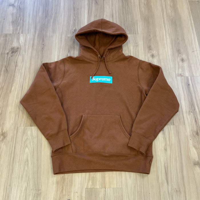 Supreme Box Logo Hooded Sweatshirt (FW17) Rust