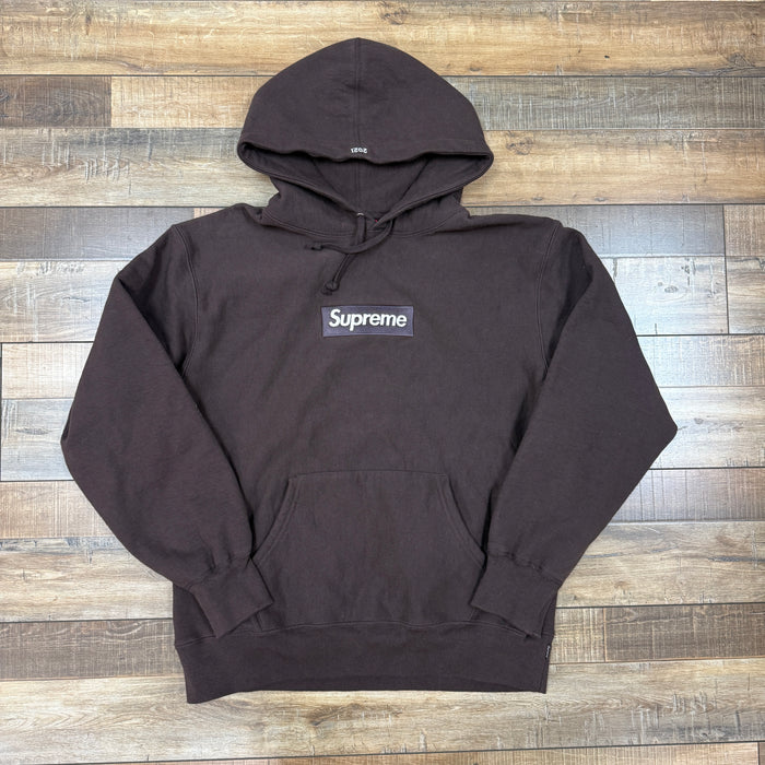 Supreme Box Logo Hooded Sweatshirt (FW21) Dark Brown