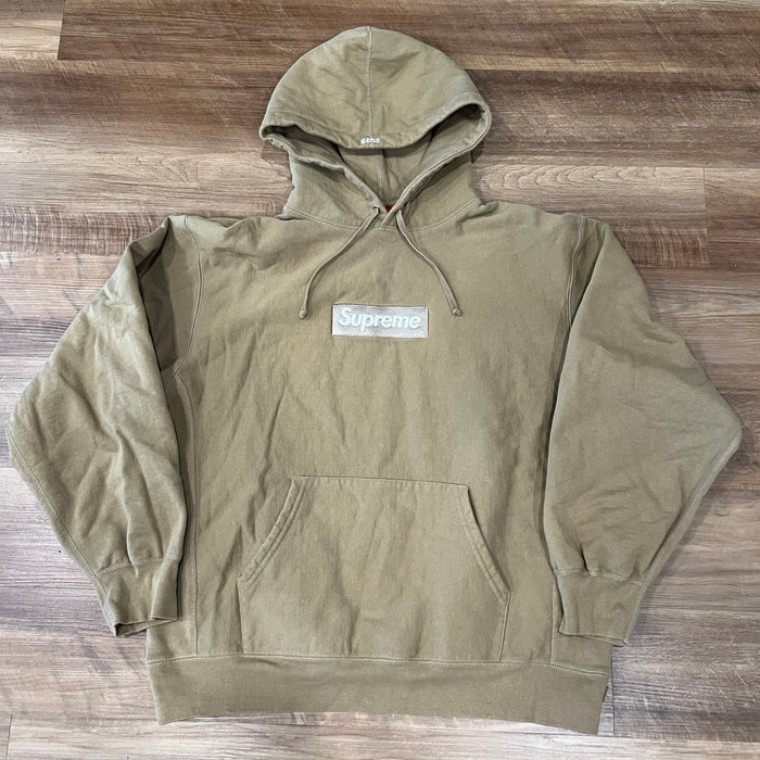 Supreme Box Logo Hooded Sweatshirt (FW23) Dark Sand