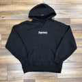 Supreme Box Logo black hooded sweatshirt preowned FW24