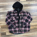 Supreme Dickies Lined Zip Up Hooded Flannel Shirt Black