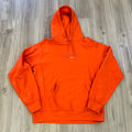 Supreme Embossed Logo Hooded Sweatshirt (SS18) Dark Orange