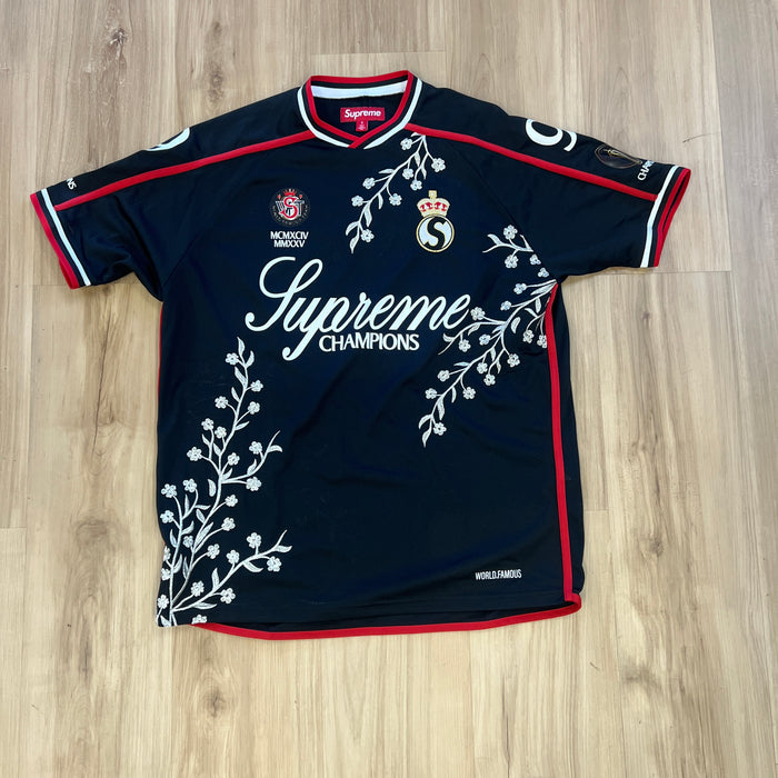 Supreme Floral Soccer Jersey Black