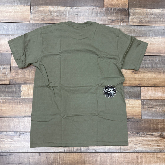 Supreme God Save Us Tee Light Olive
