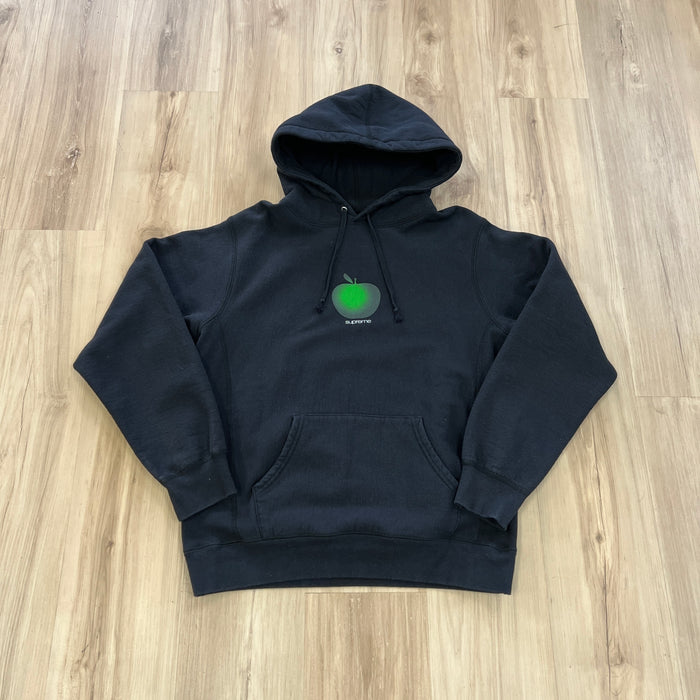 Supreme Green Apple Hooded Sweatshirt Hoodie Black SS19