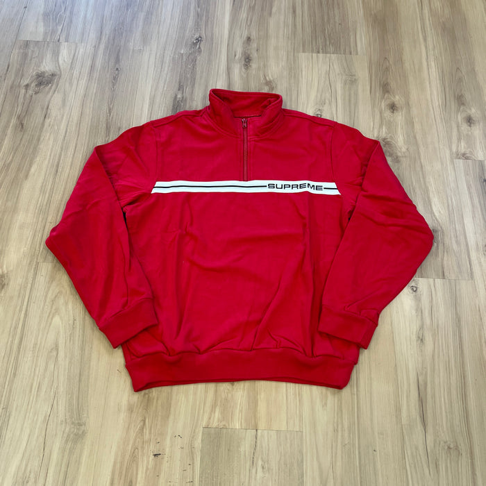 Supreme Half Zip Warm Up Red