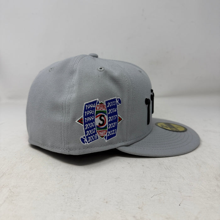 Supreme Hebrew New Era 59Fifty Fitted Cap Grey