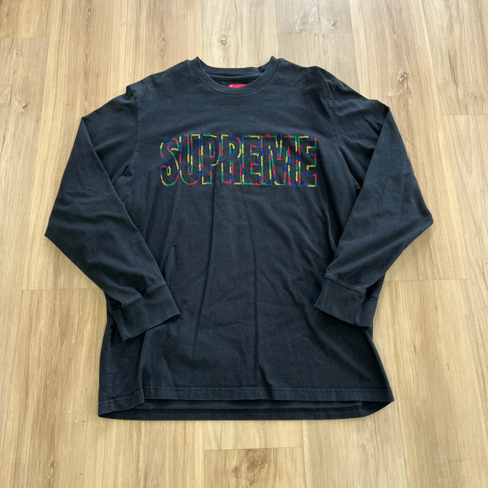 Supreme International Long Sleeve Tee Black