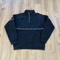 Supreme Logo Piping Half Zip Sweatshirt Black