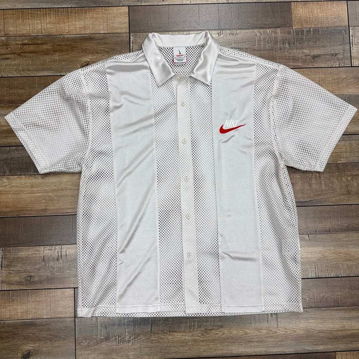 Preowned Supreme Nike Mesh S/S Shirt in white