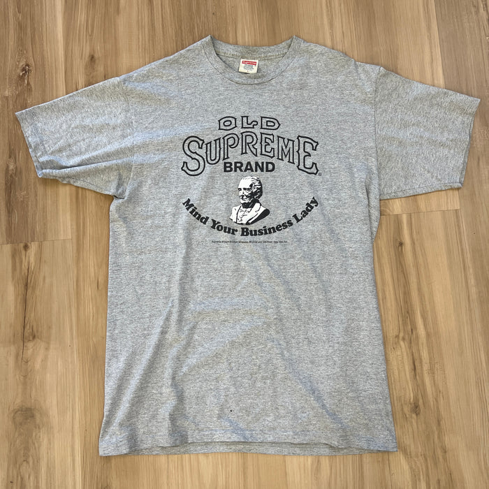 Supreme Mind Your Business T-Shirt Grey FW11