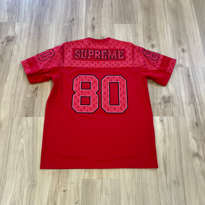 Supreme Monogram Football Jersey Red