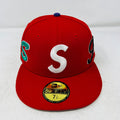 Supreme Multi S Logo New Era 59Fifty Fitted Hat Red