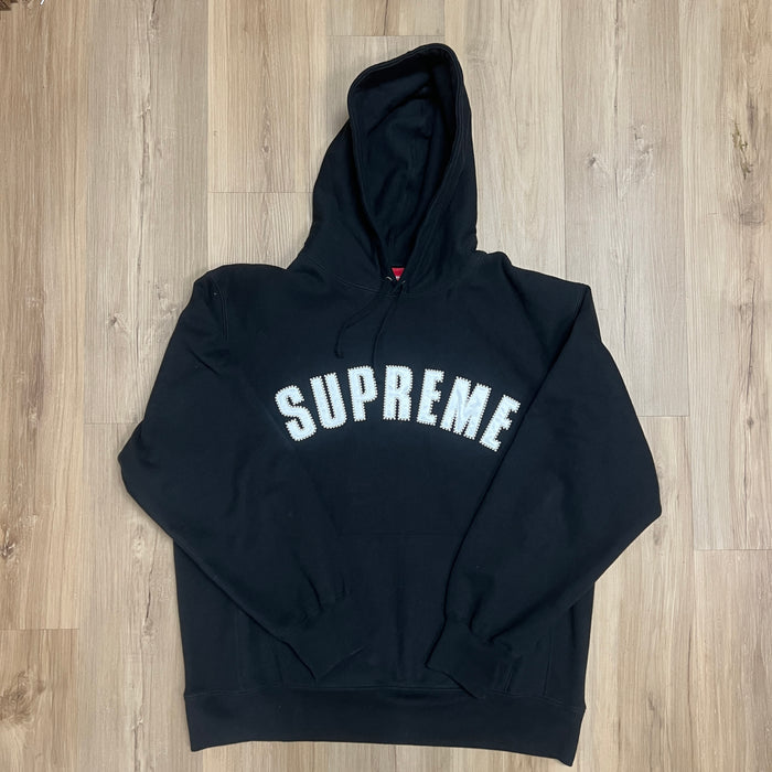 Supreme Pearl Logo Hooded Sweatshirt Black