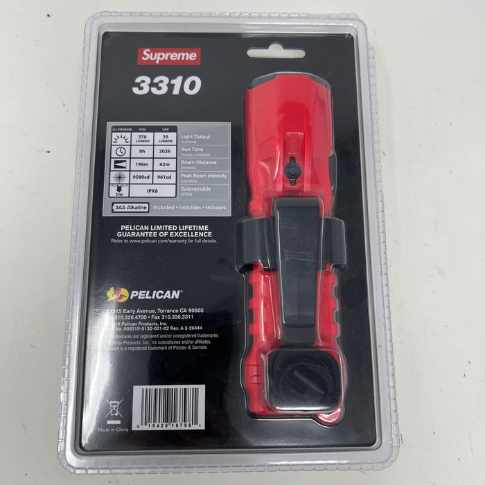 Supreme Pelican 3310PL Flashlight Red