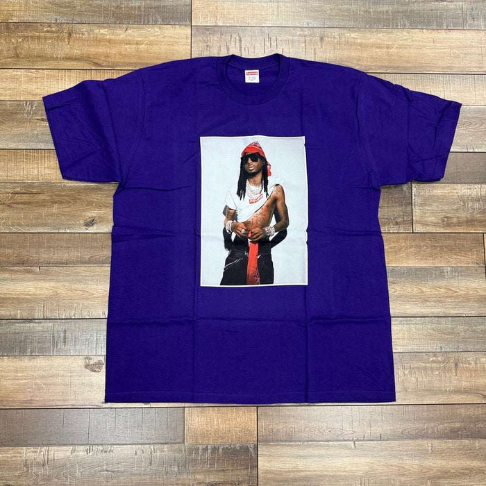 Supreme Playboi Carti Tee in purple, brand new condition