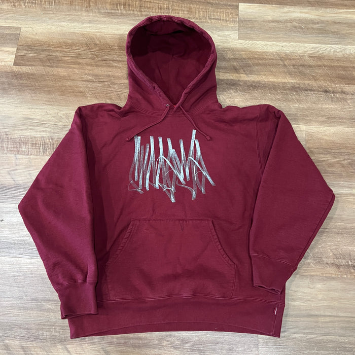 Supreme Tag Hooded Sweatshirt Cardinal
