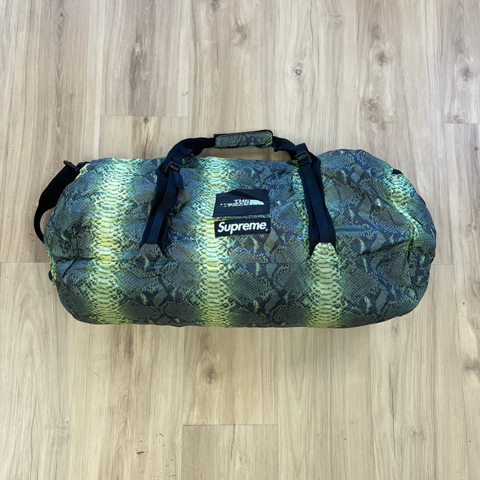 Supreme The North Face Snakeskin Flyweight Duffle Bag Green