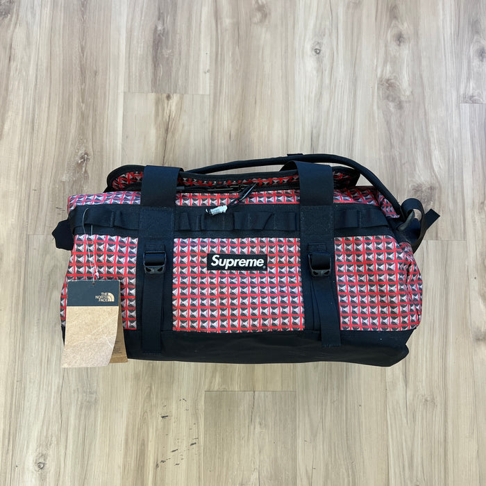 Supreme The North Face Studded Small Base Camp Duffle Bag Red